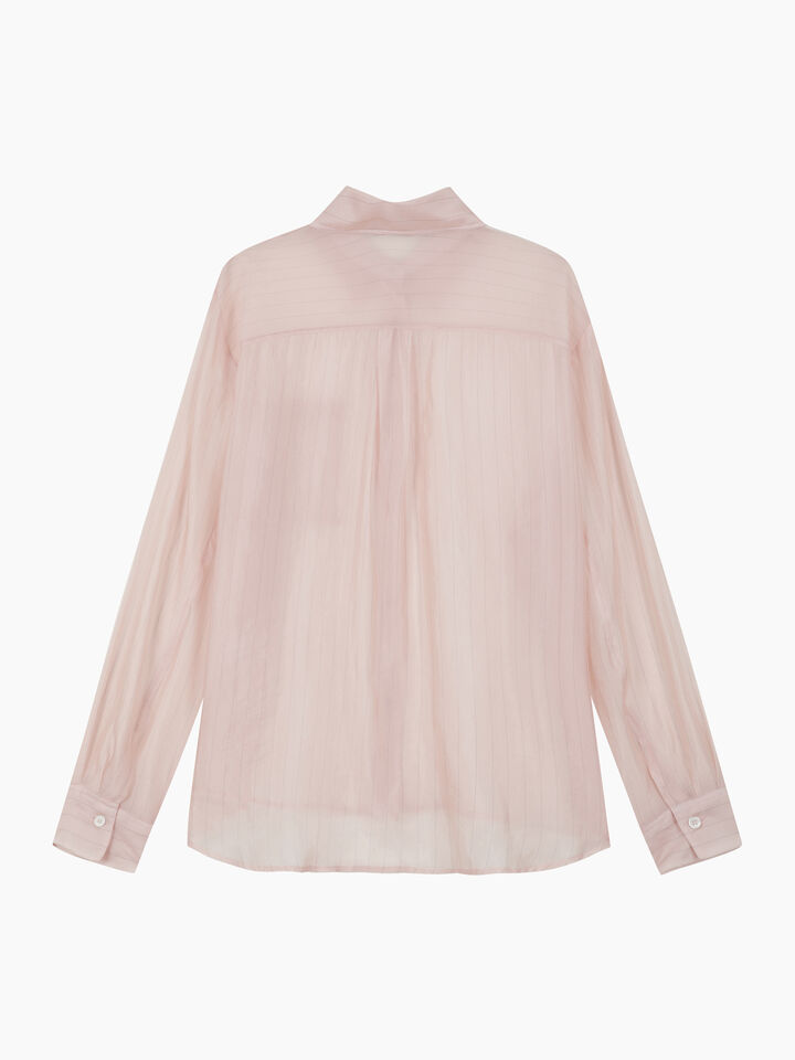 Pink semi sheer shirt - sisley k shirts - Blush | Sisley K image number 2